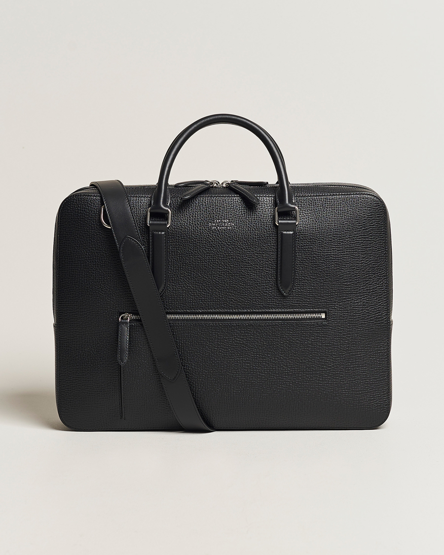 Herren | Taschen | Smythson | SmythsonLudlow Large Briefcase With Zip FrontBlack
