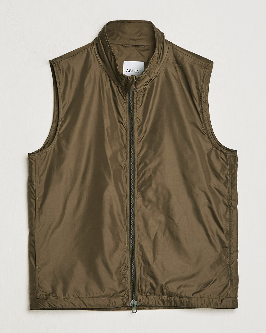 Herren | Westen | Aspesi | Vernes Nylon Gilet Dark Military