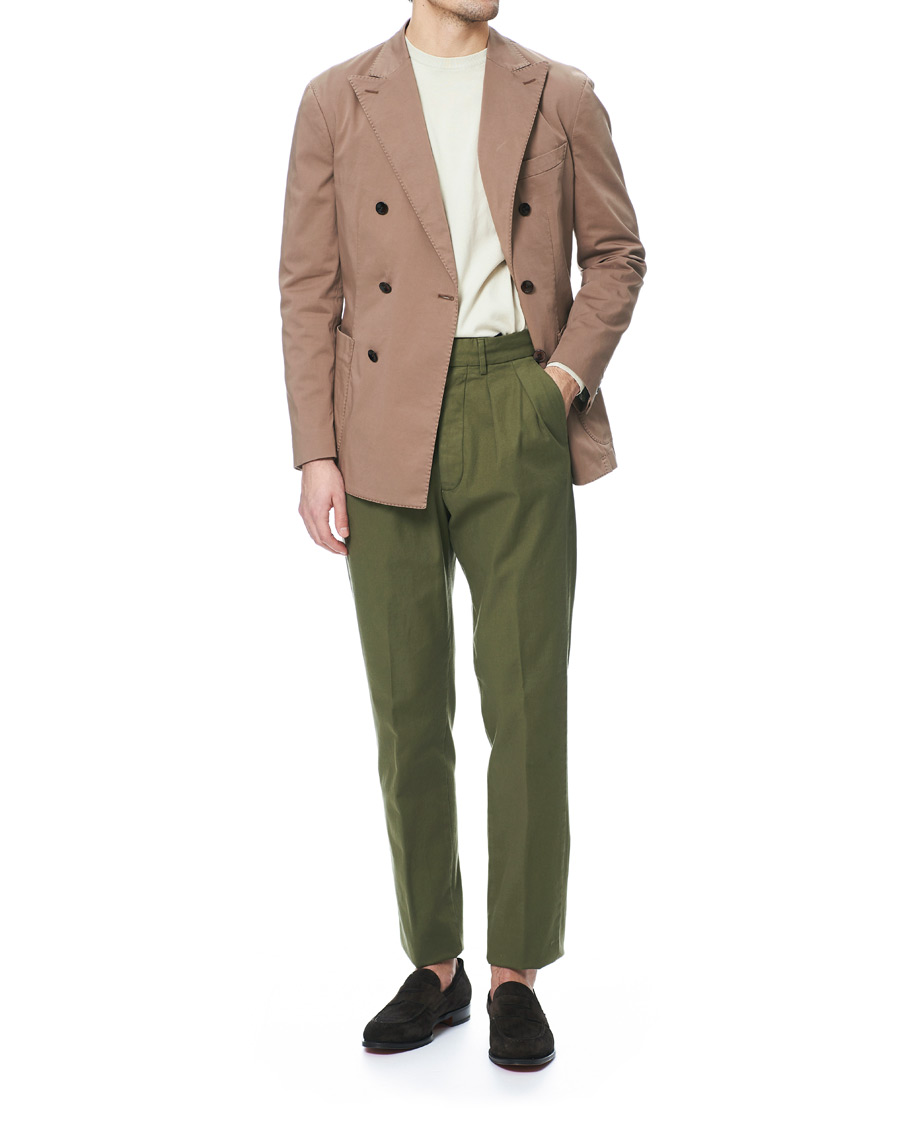 Herren | Sakkos | Boglioli | K Jacket Double Breasted Cotton Blazer Tobacco