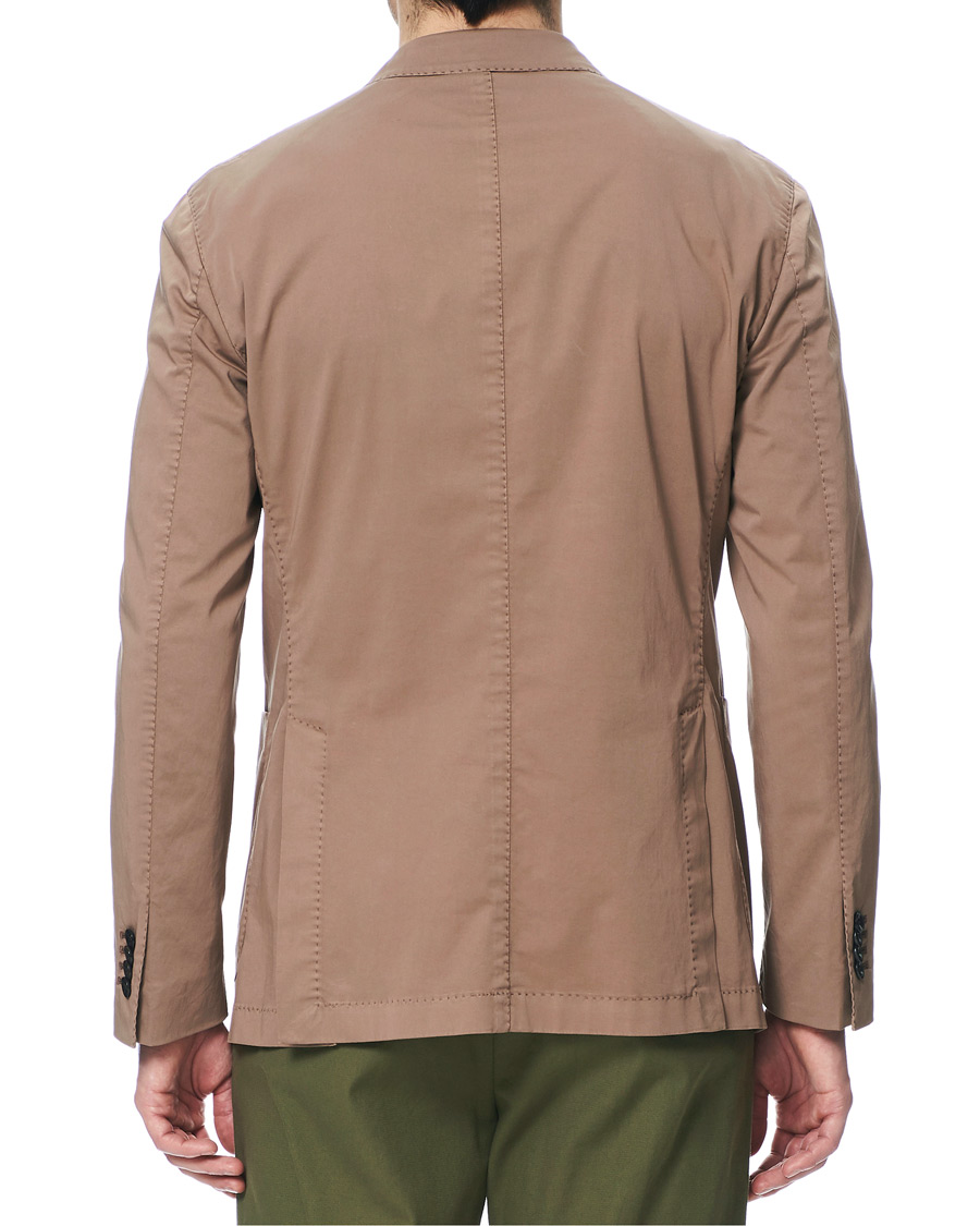 Herren | Sakkos | Boglioli | K Jacket Double Breasted Cotton Blazer Tobacco