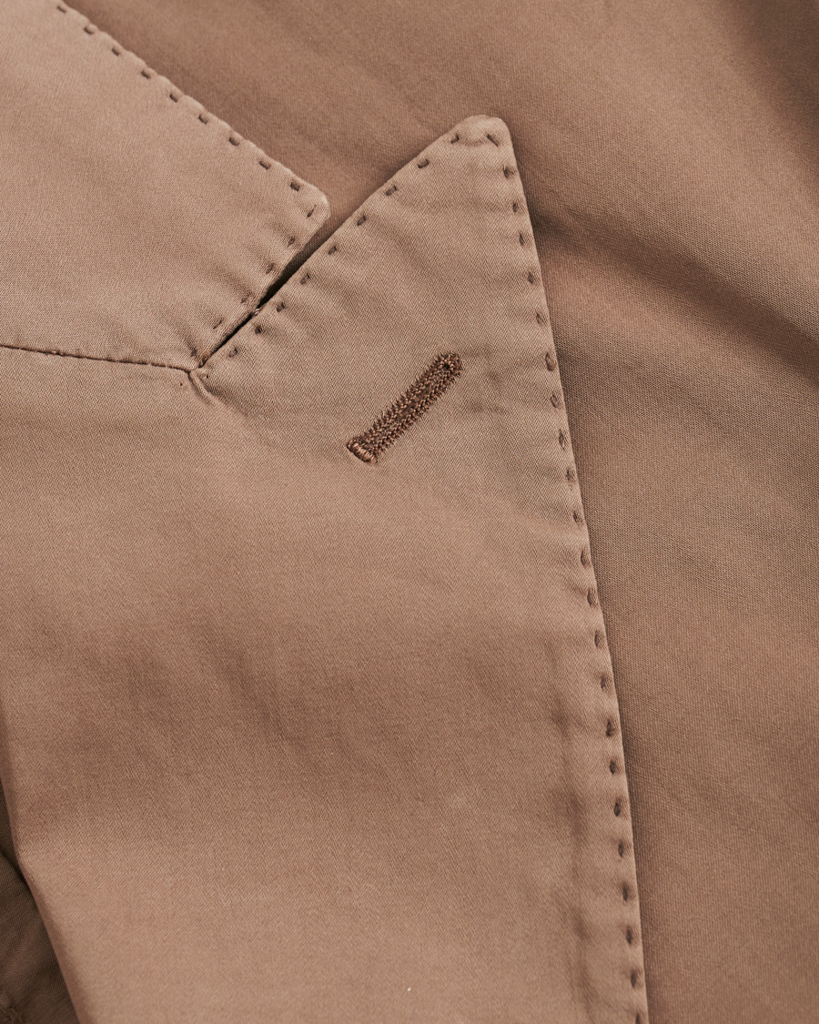 Herren | Sakkos | Boglioli | K Jacket Double Breasted Cotton Blazer Tobacco