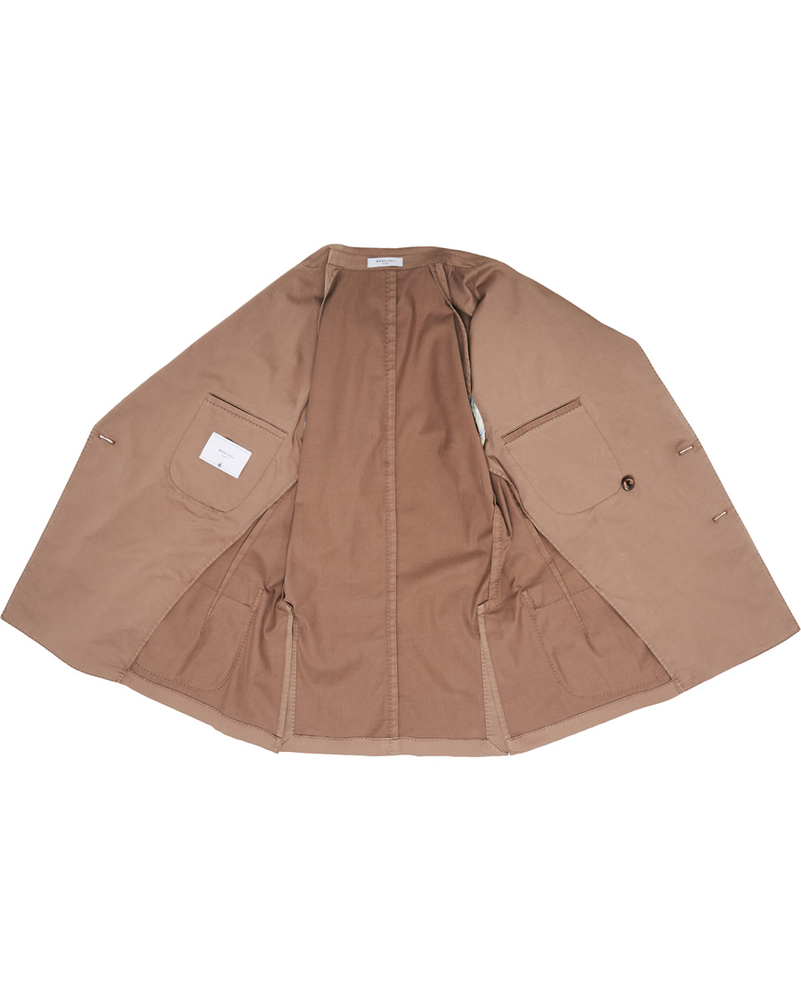 Herren | Sakkos | Boglioli | K Jacket Double Breasted Cotton Blazer Tobacco