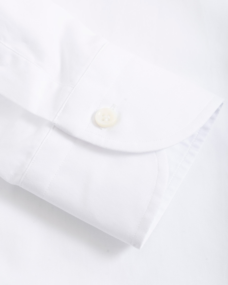 Herren | Hemden | Mazzarelli | Soft Oxford Button Down Shirt White