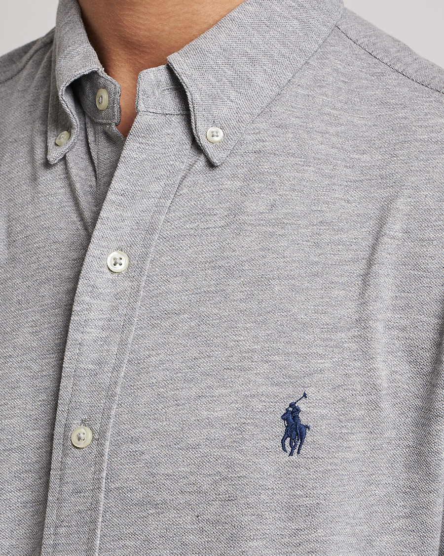 Herren | Hemden | Polo Ralph Lauren | Slim Fit Featherweight Mesh Shirt Andover Heather