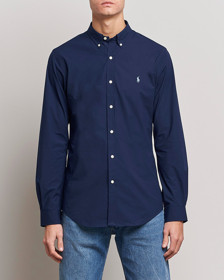 Herren |  | Polo Ralph Lauren | Slim Fit Shirt Poplin Newport Navy