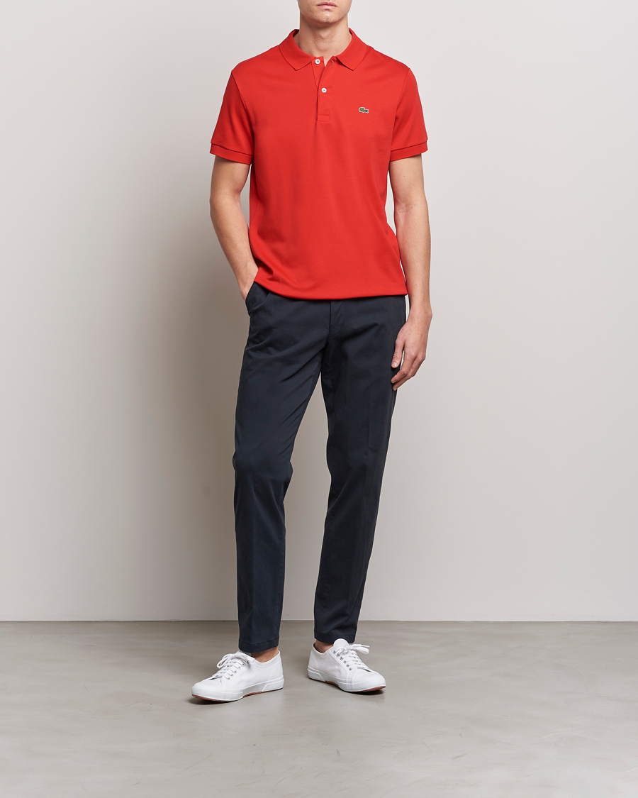 Herren | Poloshirts | Lacoste | Pima Interlock Piké Red