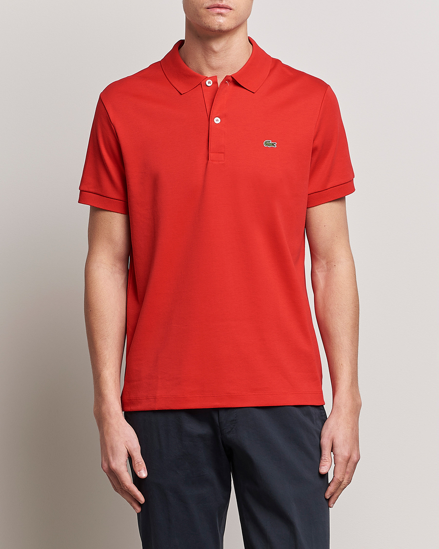 Herren | Poloshirts | Lacoste | Pima Interlock Piké Red