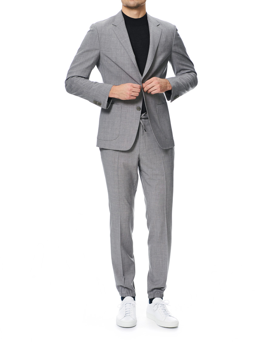 Herren | Anzüge | Z Zegna | Techmerino Washable Wool Suit Light Grey