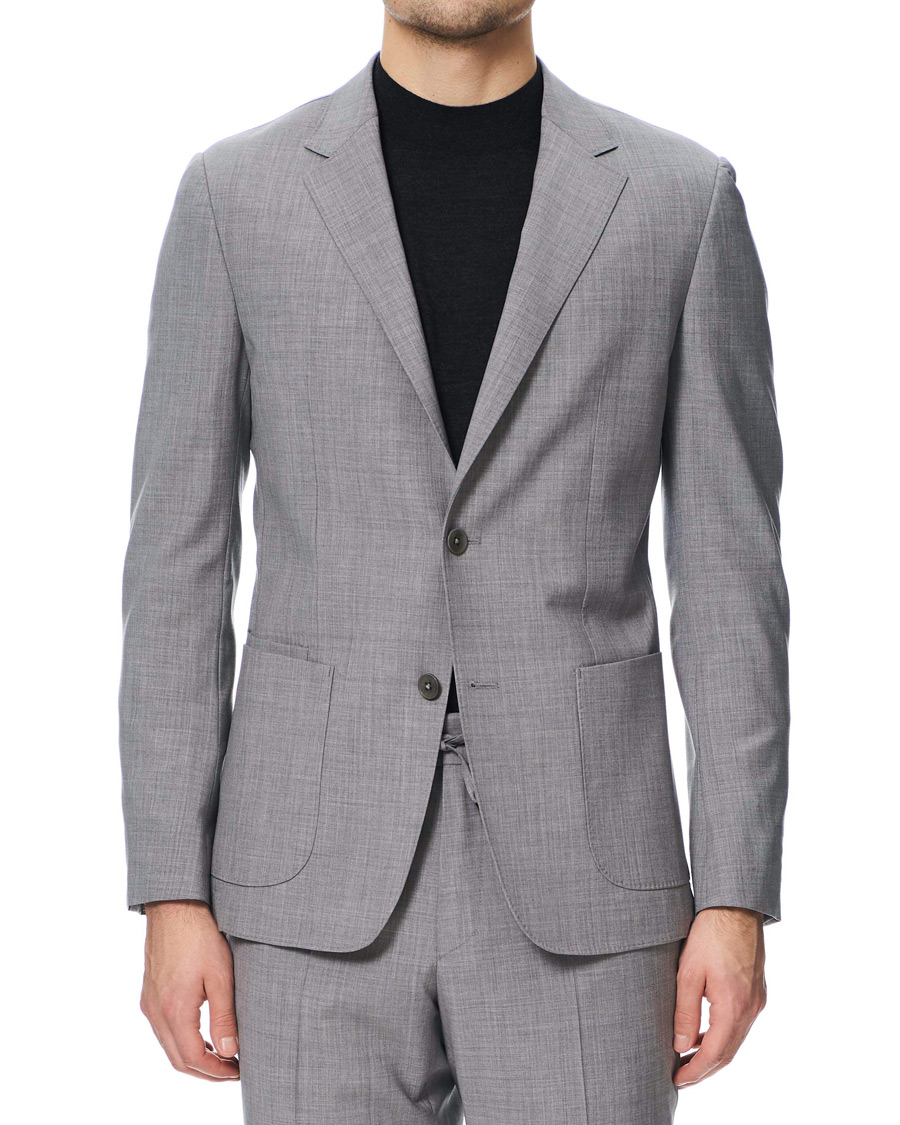 Herren | Anzüge | Z Zegna | Techmerino Washable Wool Suit Light Grey