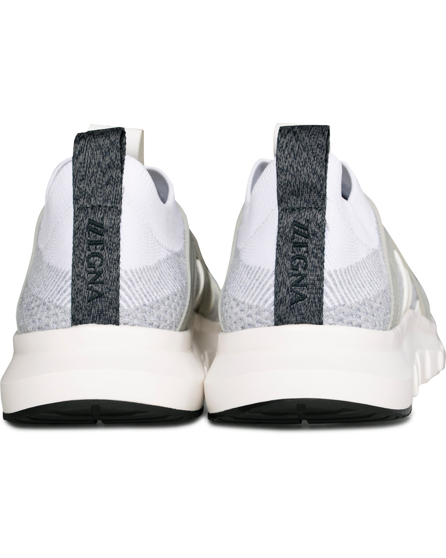 Herren | Z Zegna Techmerino Sock Sneaker White | Z Zegna | Techmerino Sock Sneaker White