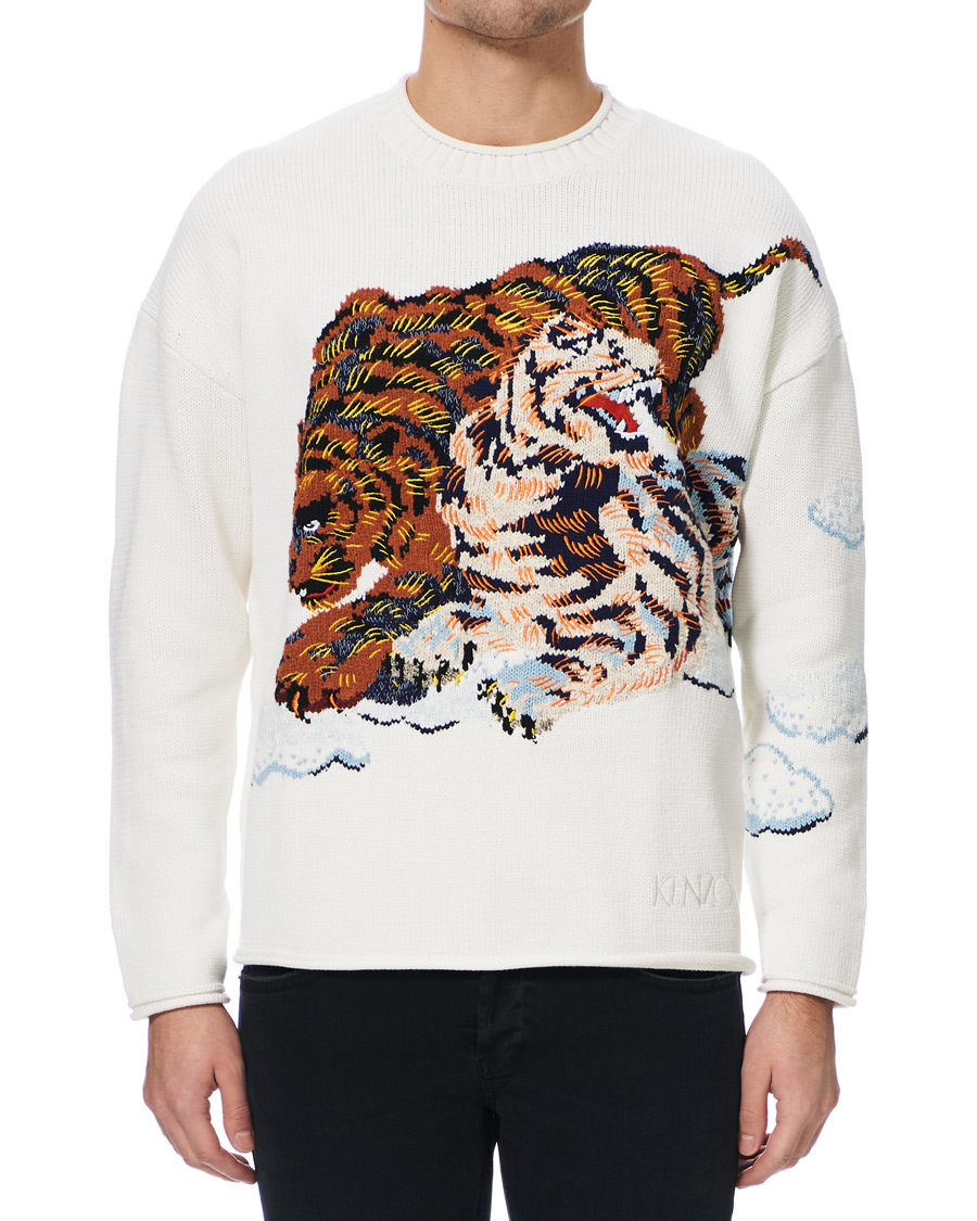 Herren | Pullover | KENZO | Tiger Cloud Crew Neck Jumper Ecru