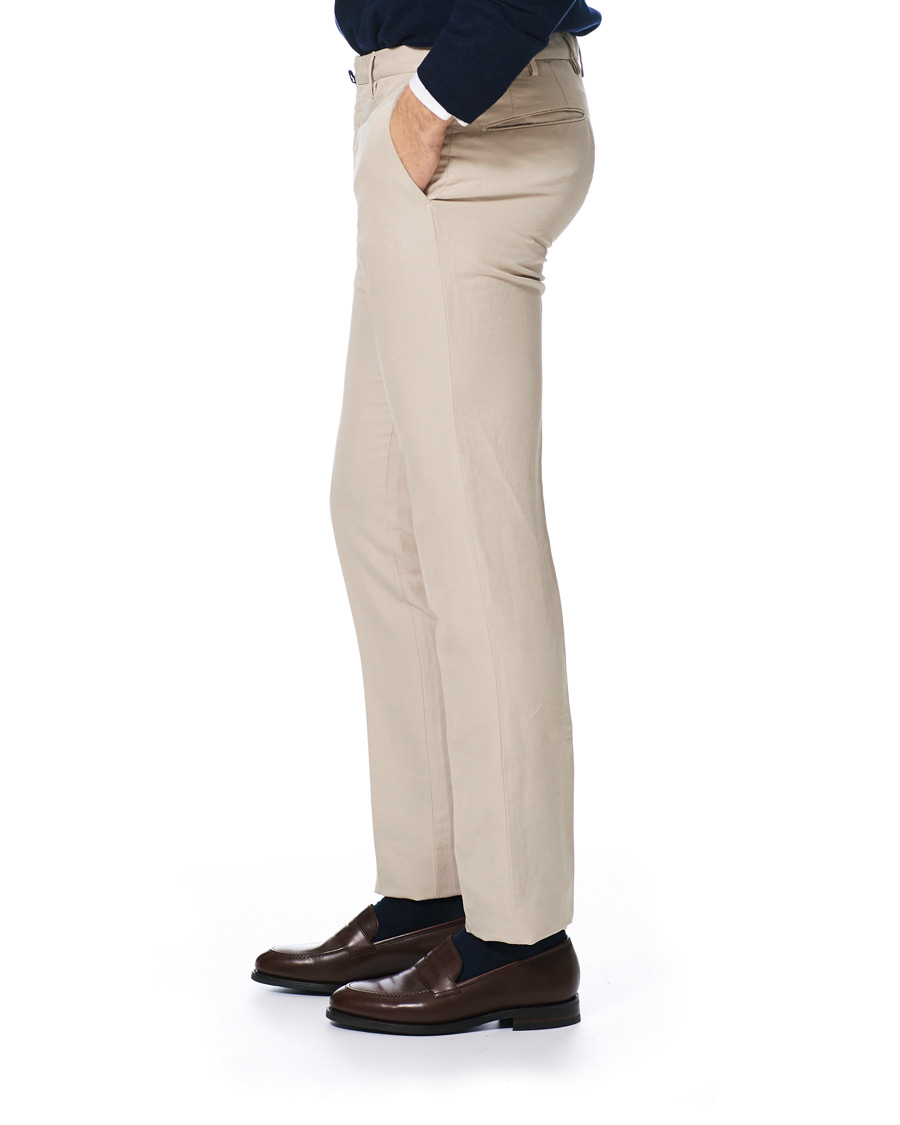 Herren | Hosen | Incotex | Slim Fit Chinolino Trousers Beige