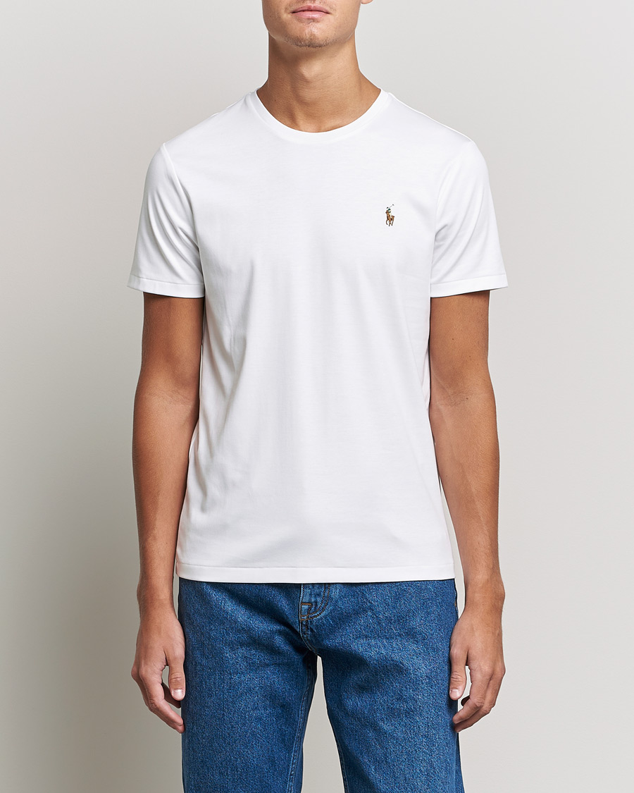 Herren |  | Polo Ralph Lauren | Luxury Pima Cotton Crew Neck T-Shirt White
