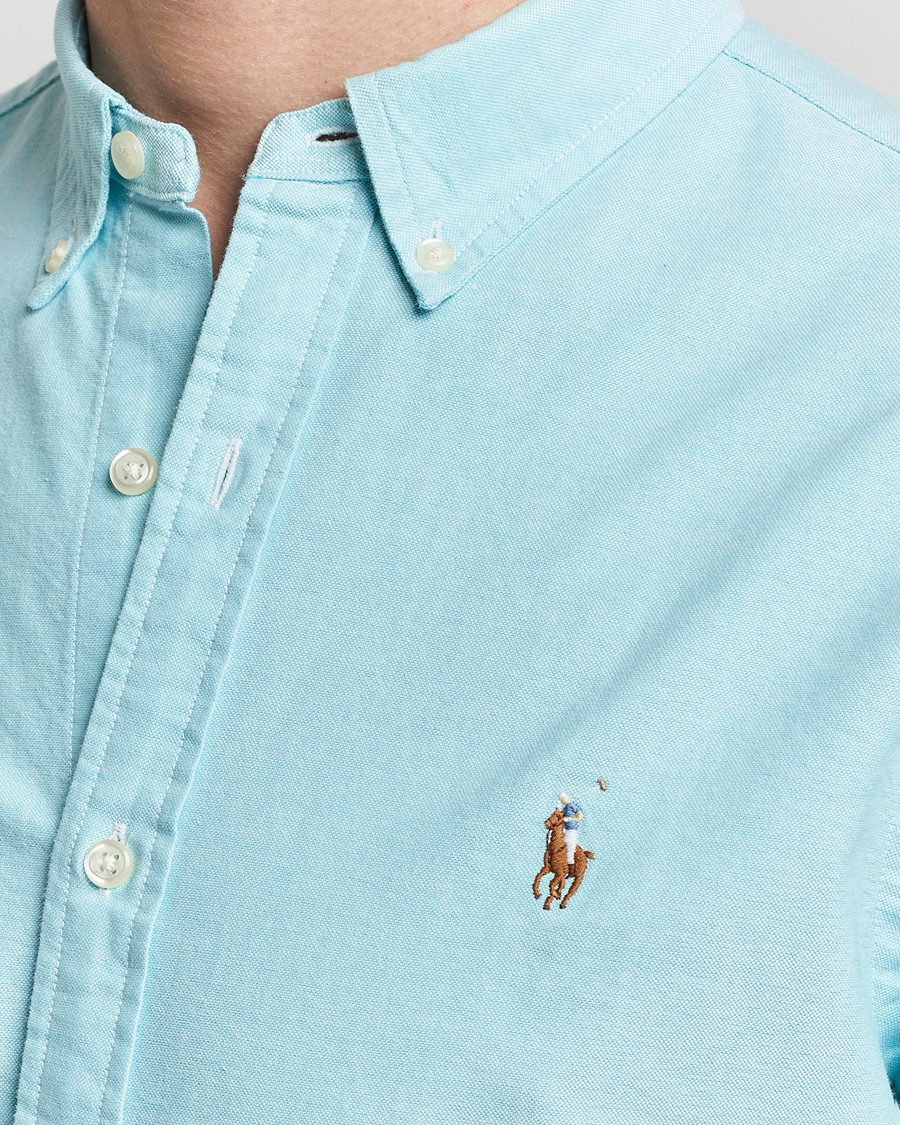 Herren | Hemden | Polo Ralph Lauren | Slim Fit Oxford Button Down Shirt Aegean Blue