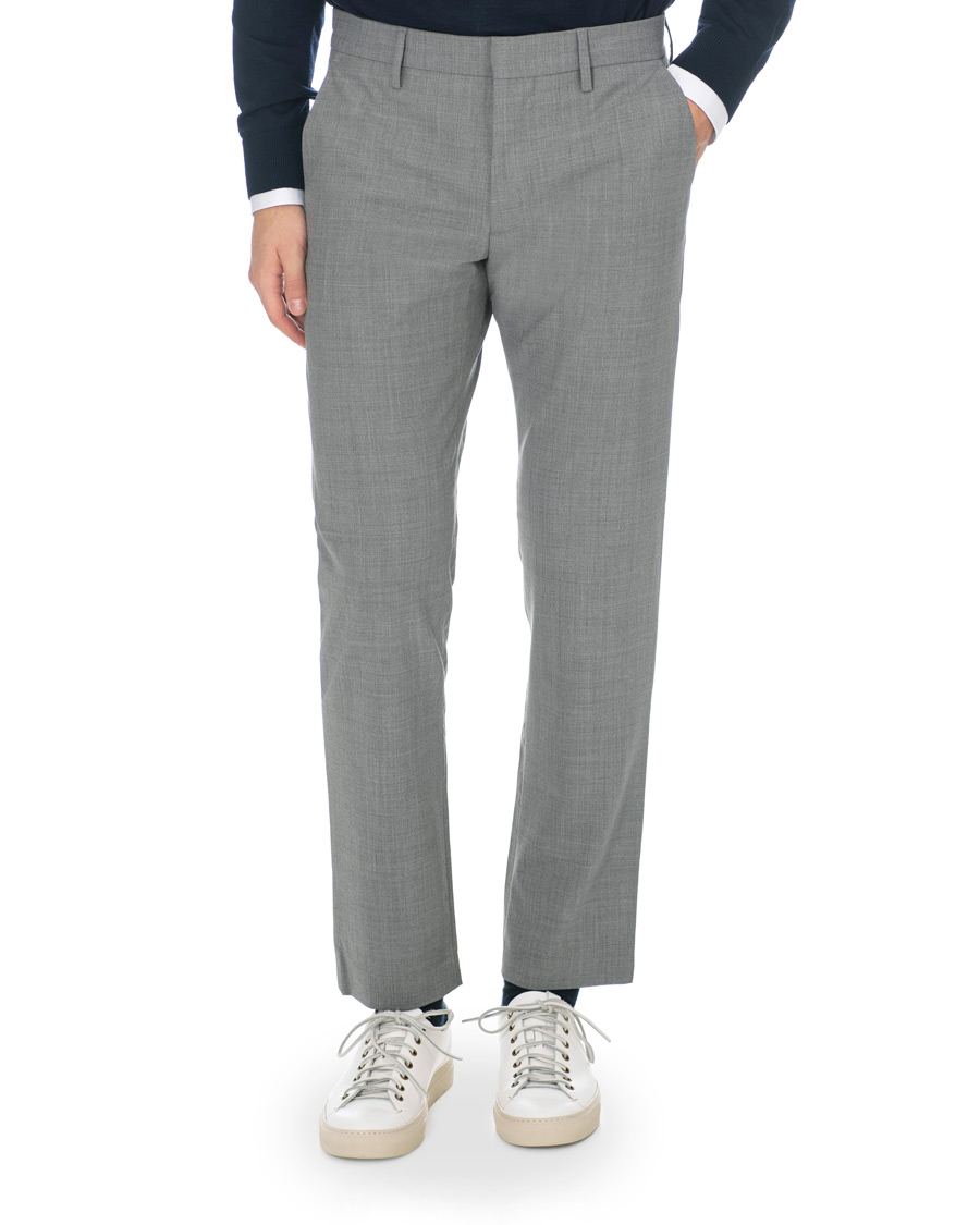 Herren | Hosen | NN07 | Theo Wool Trousers Grey Melange