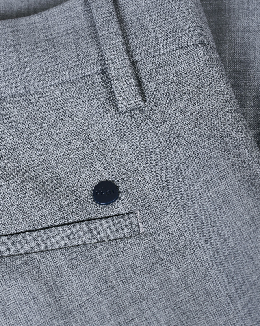 Herren | Hosen | NN07 | Theo Wool Trousers Grey Melange