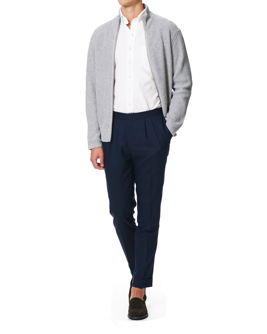 Herren | Pullover | NN07 | Piet Full Zip Medium Grey