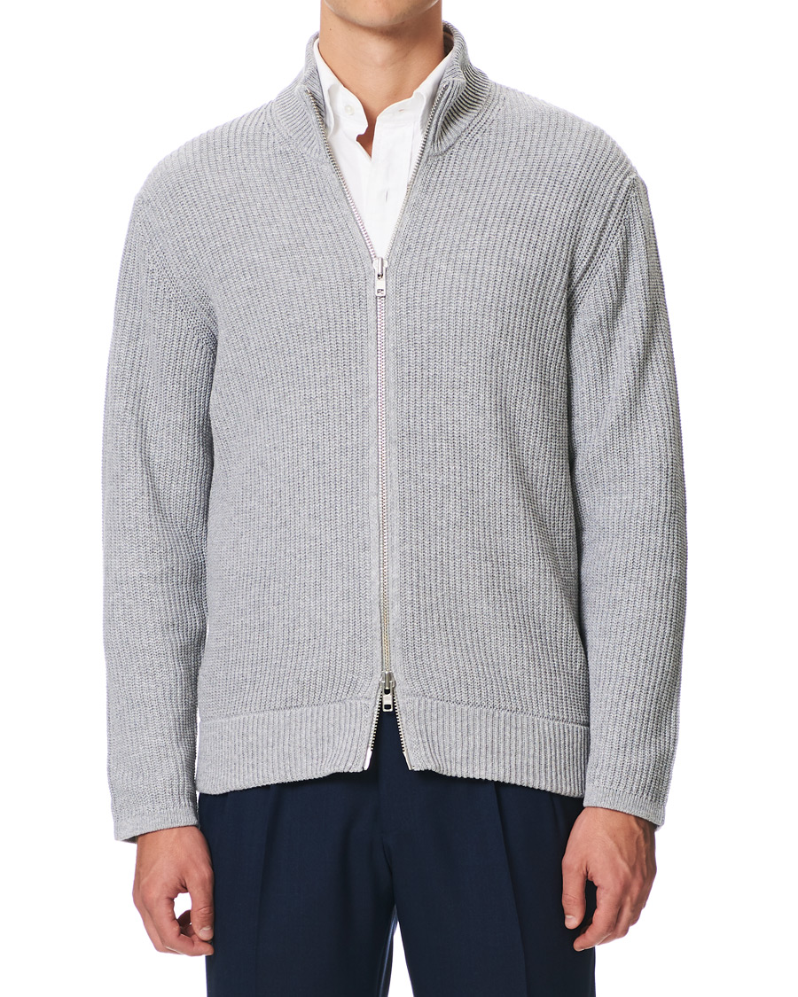 Herren | Pullover | NN07 | Piet Full Zip Medium Grey