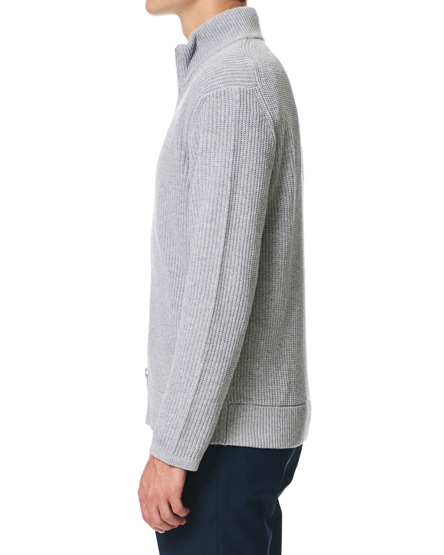 Herren | Pullover | NN07 | Piet Full Zip Medium Grey