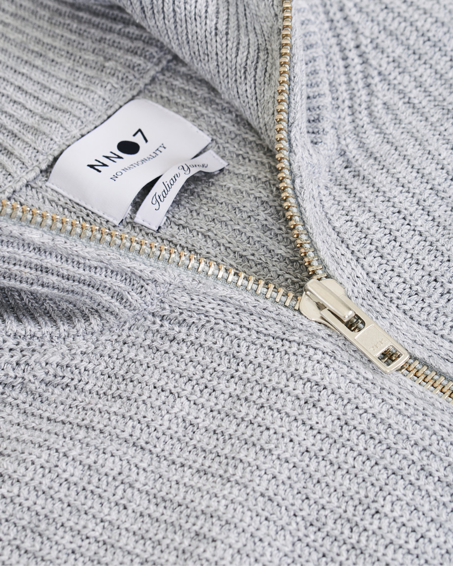Herren | Pullover | NN07 | Piet Full Zip Medium Grey