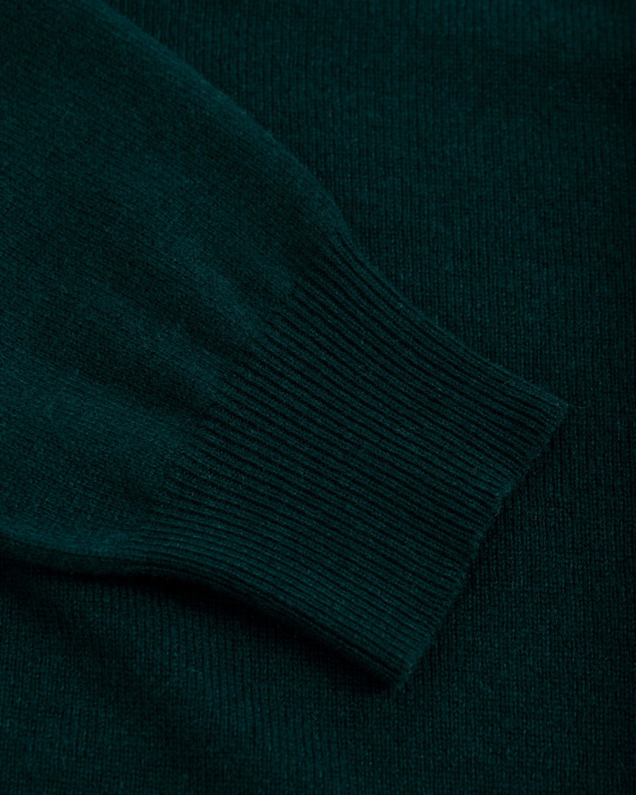 Herren | Pullover | Piacenza Cashmere | Cashmere Crew Neck Sweater Racing Green