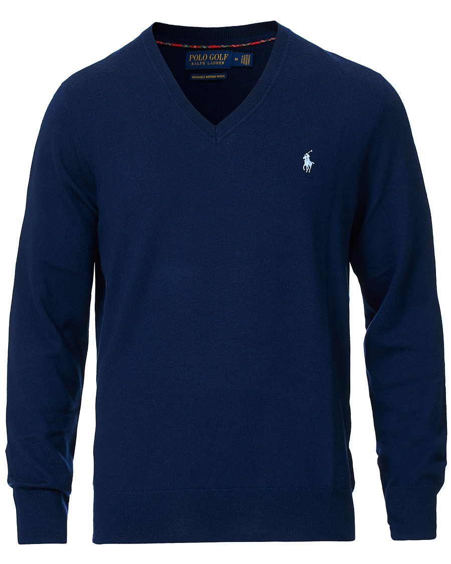 Herren | Pullover | Polo Ralph Lauren Golf | Merino Wool Sweater French Navy