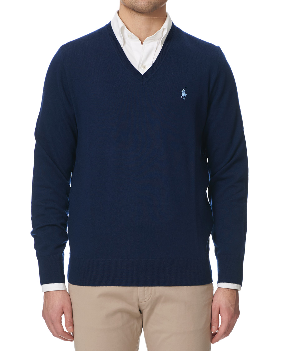 Herren | Pullover | Polo Ralph Lauren Golf | Merino Wool Sweater French Navy