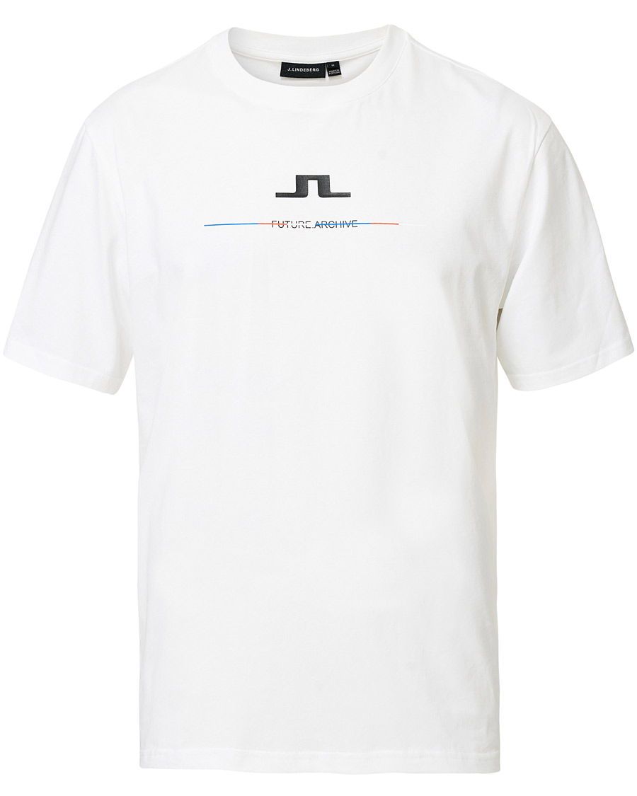 Herren | T-Shirts | J.Lindeberg | Dale Distinct Future Archive Crew Neck Tee White