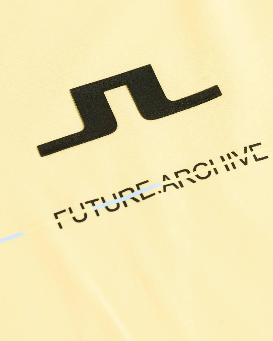 Herren | T-Shirts | J.Lindeberg | Dale Distinct Future Archive Crew Neck Tee Yellow