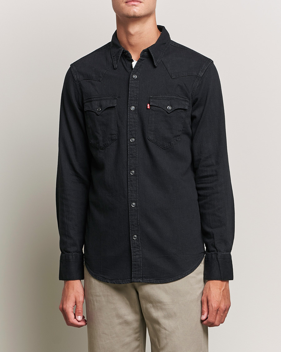 Herren | Jeanshemden | Levi's | Barstow Western Standard Shirt Marble Black