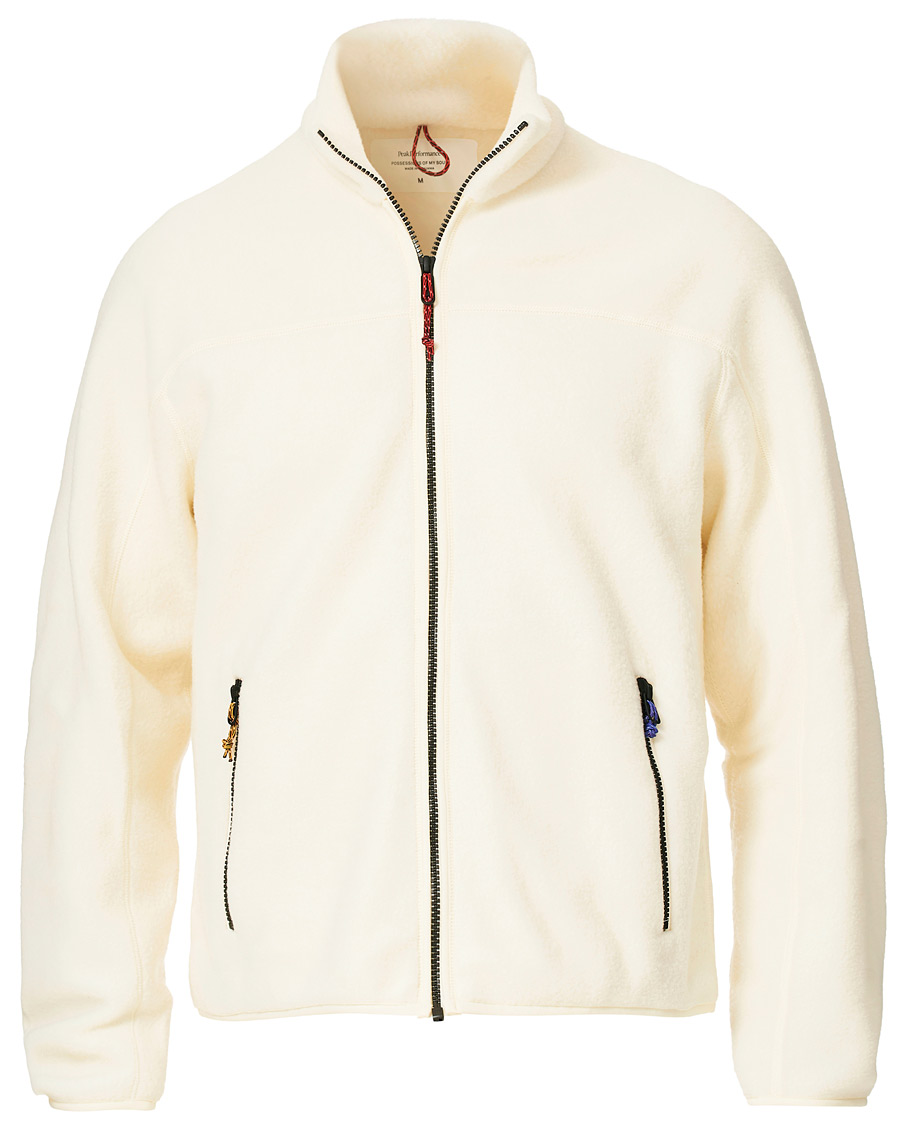 Herren | Pullover | Peak Performance | Ben Gorham Fleece Full Zip Off White