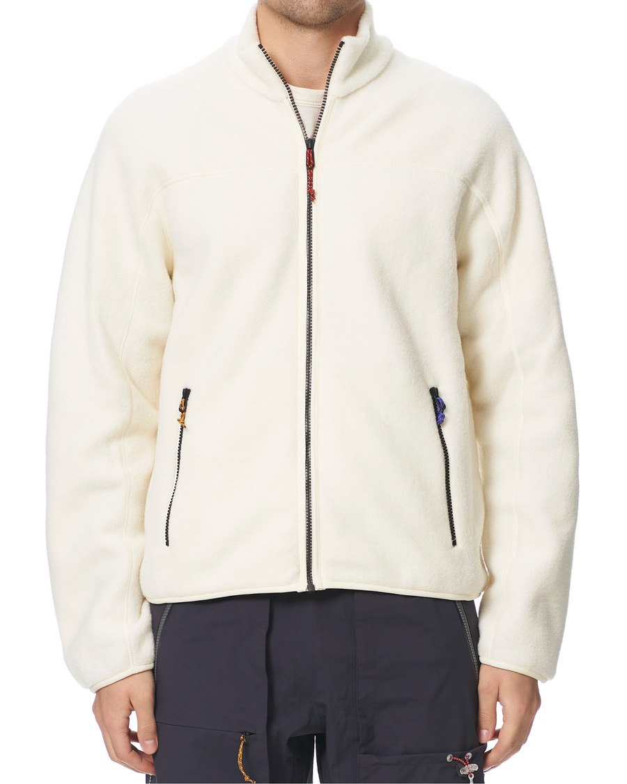 Herren | Pullover | Peak Performance | Ben Gorham Fleece Full Zip Off White