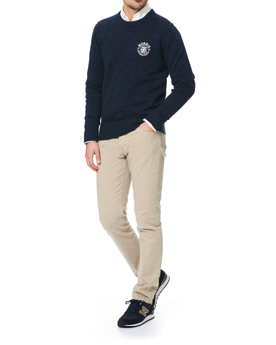 Herren | Pullover | Morris | Leron Knitted O-Neck Navy