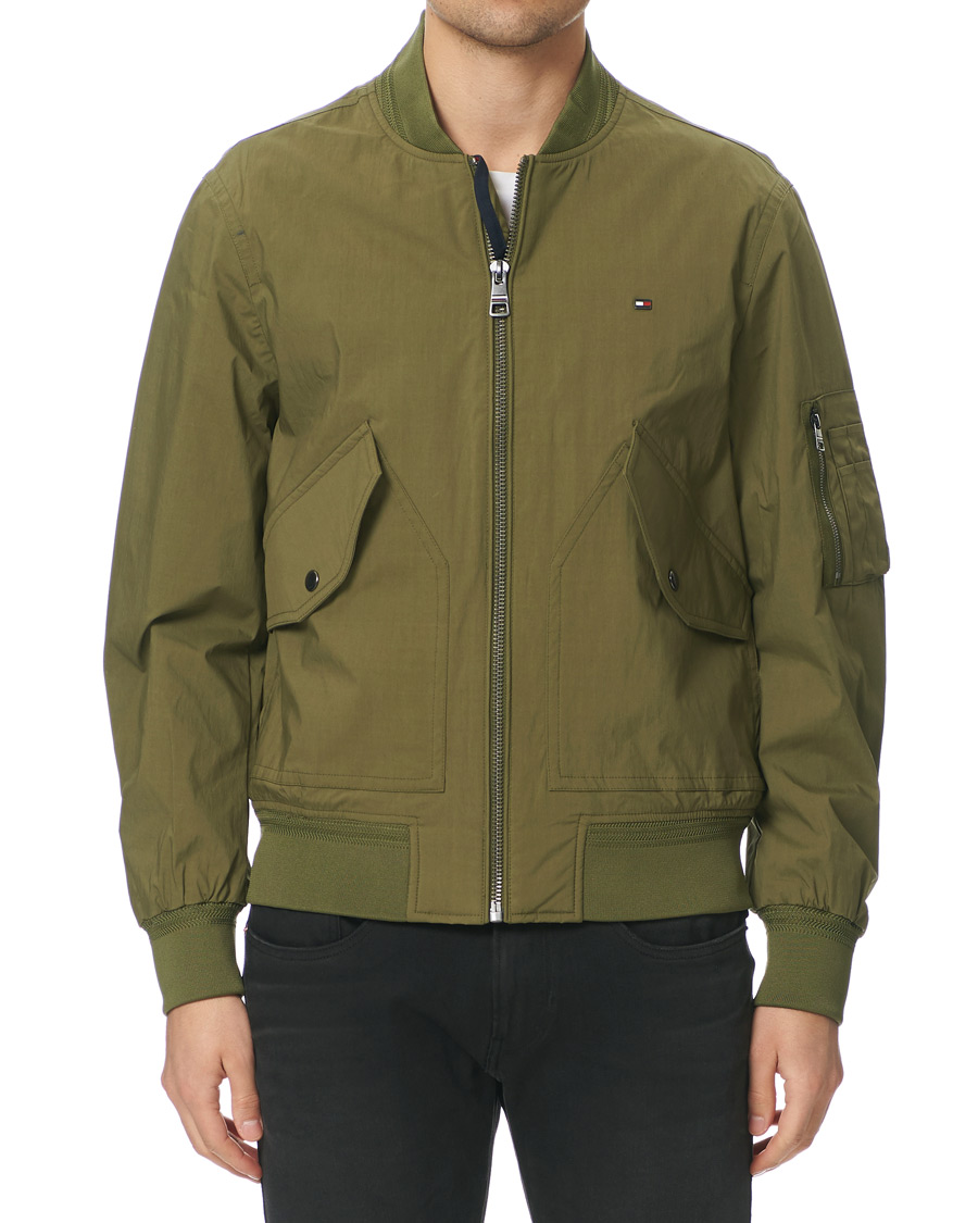 Herren | Jacken | Tommy Hilfiger | Lightweight Cotton Bomber Jacket Moss Green