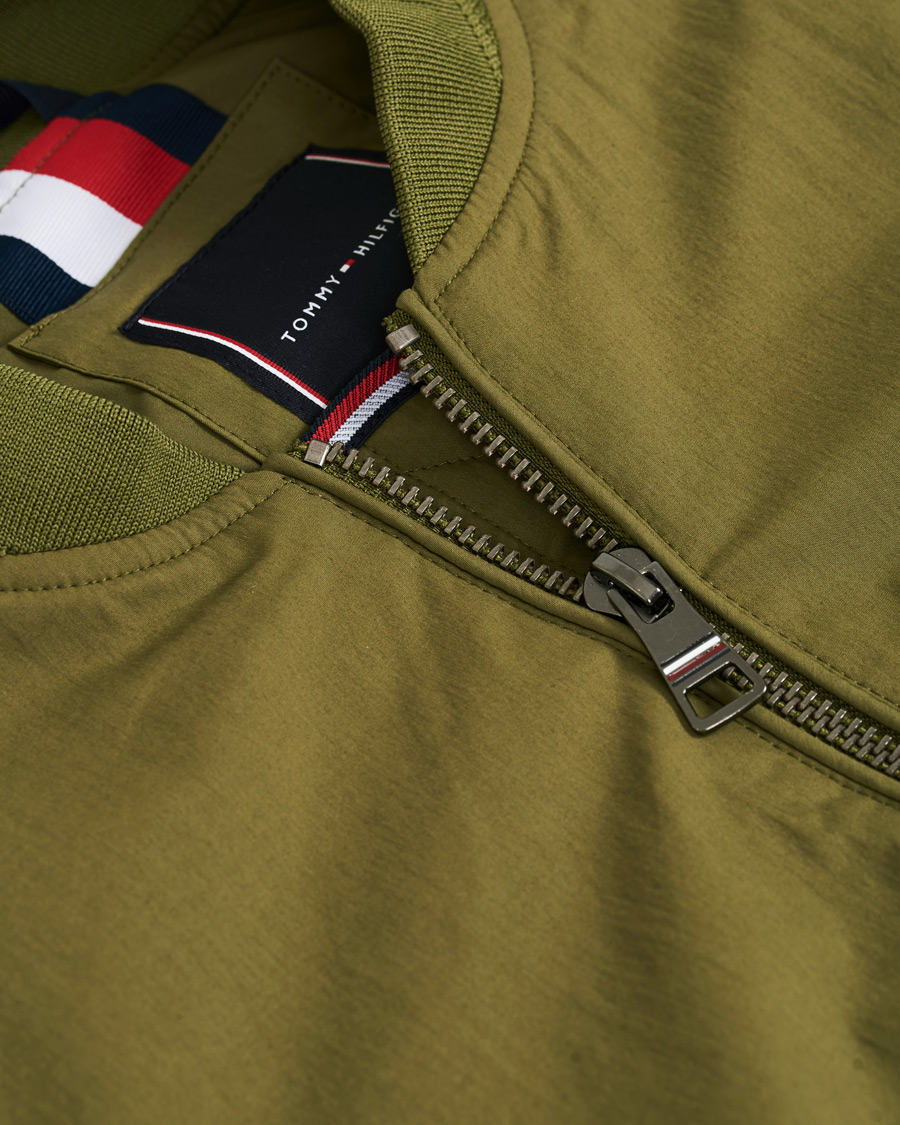 Herren | Jacken | Tommy Hilfiger | Lightweight Cotton Bomber Jacket Moss Green