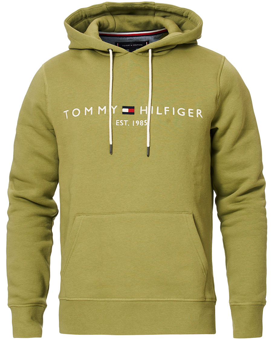 Herren | Pullover | Tommy Hilfiger | Logo Hoodie Faded Olive