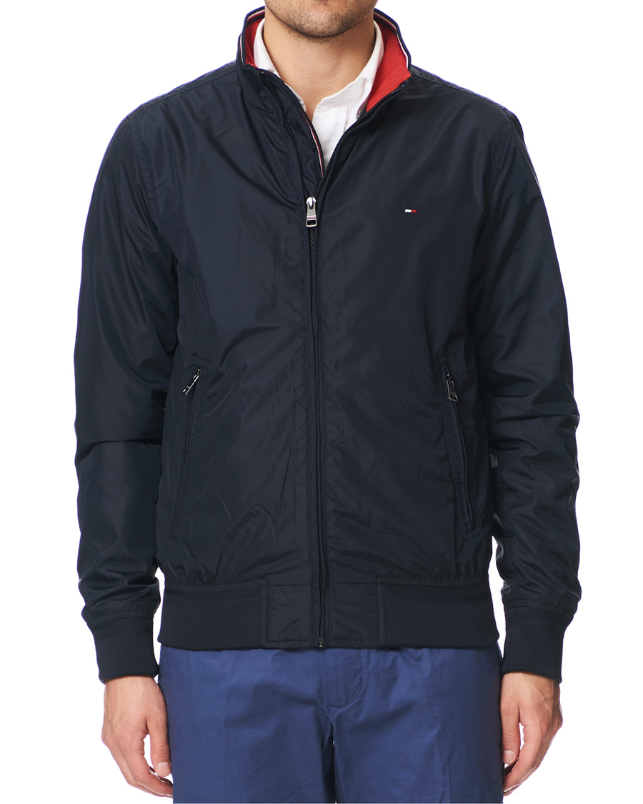 Herren | Jacken | Tommy Hilfiger | Stripe Rib Bomber Jacket Desert Sky