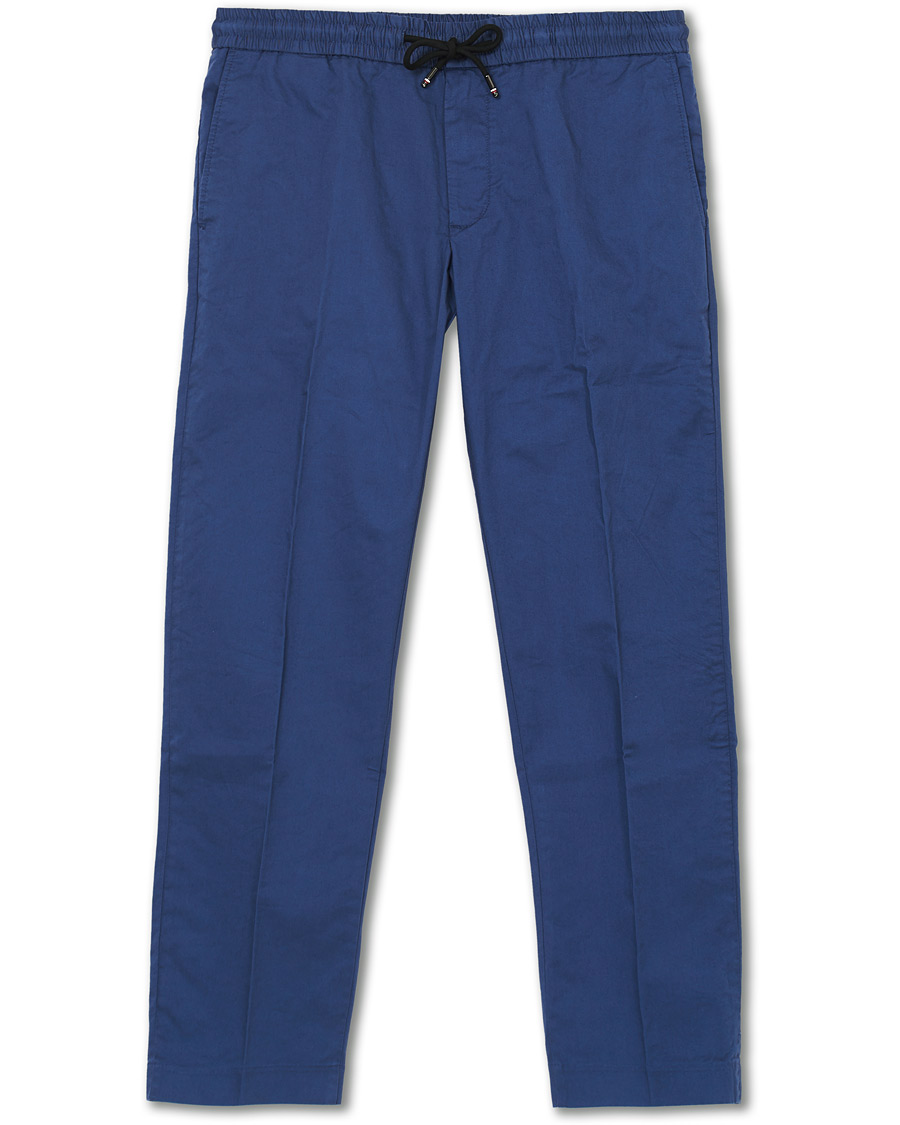 Herren | Hosen | Tommy Hilfiger | Summer Twill Flex Drawstring Trousers Faded Indigo