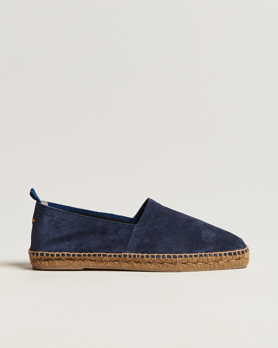 Herren | Castañer Pablo Casual Suede Espadrilles Azul Oscuro | Castañer | Pablo Casual Suede Espadrilles Azul Oscuro
