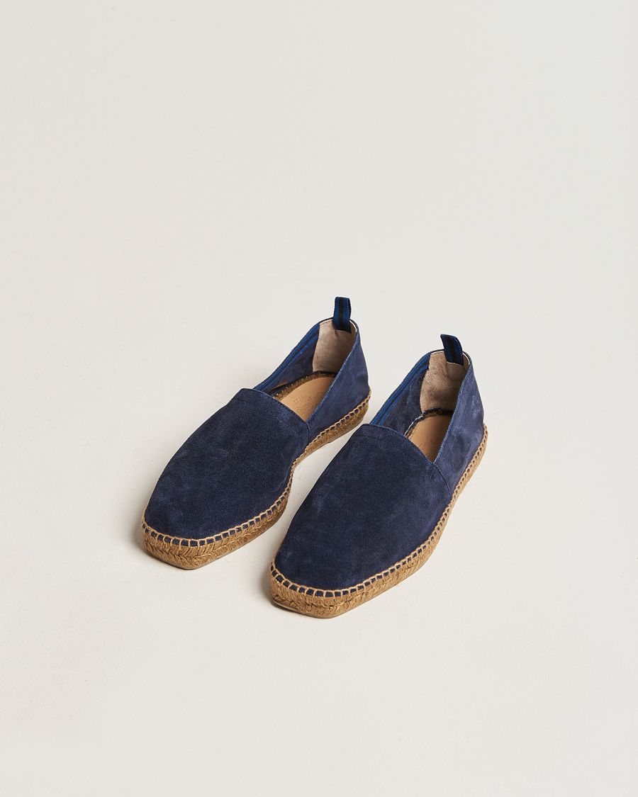 Herren | Castañer Pablo Casual Suede Espadrilles Azul Oscuro | Castañer | Pablo Casual Suede Espadrilles Azul Oscuro