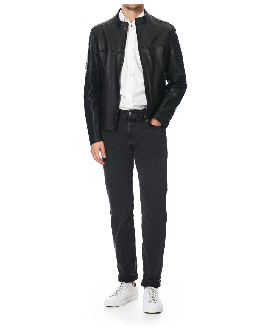 Herren | Jacken | BOSS BLACK | BOSS Nidan Leather Jacket Black