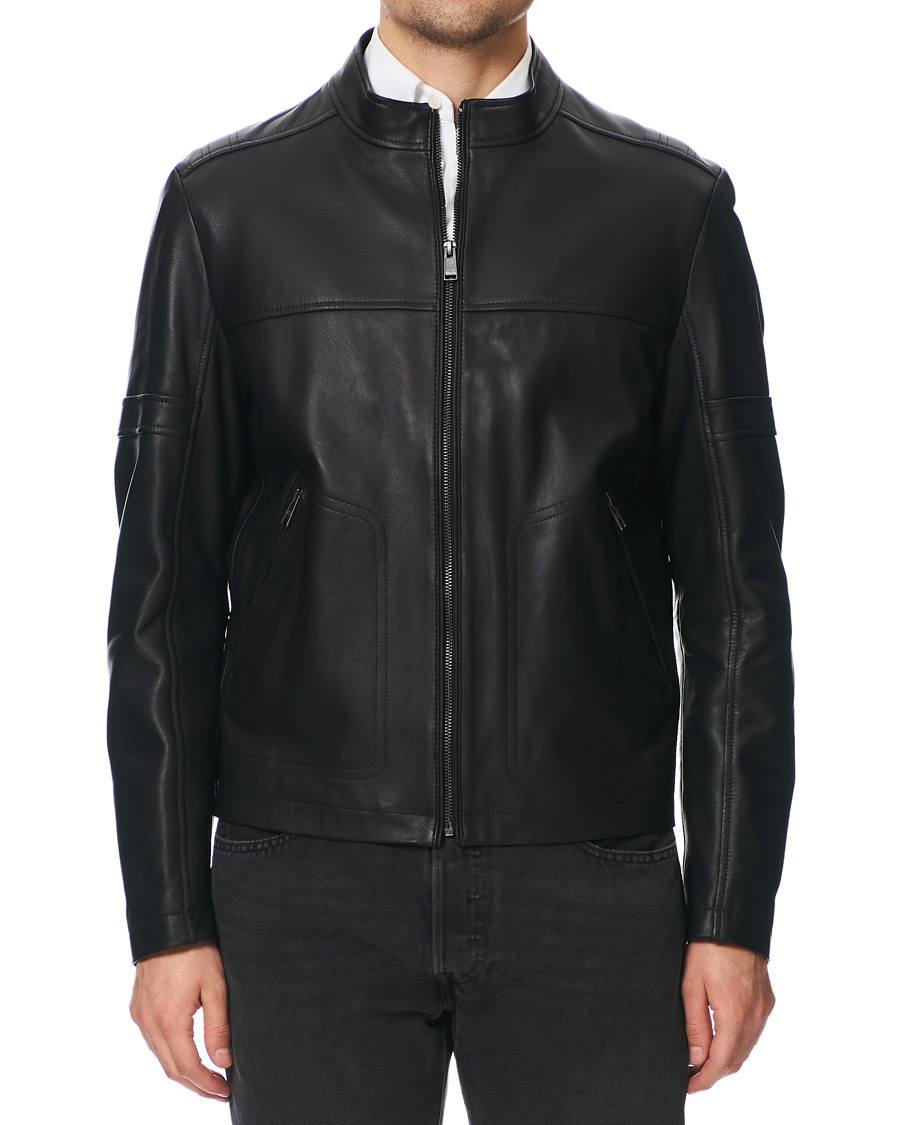 Herren | Jacken | BOSS BLACK | BOSS Nidan Leather Jacket Black