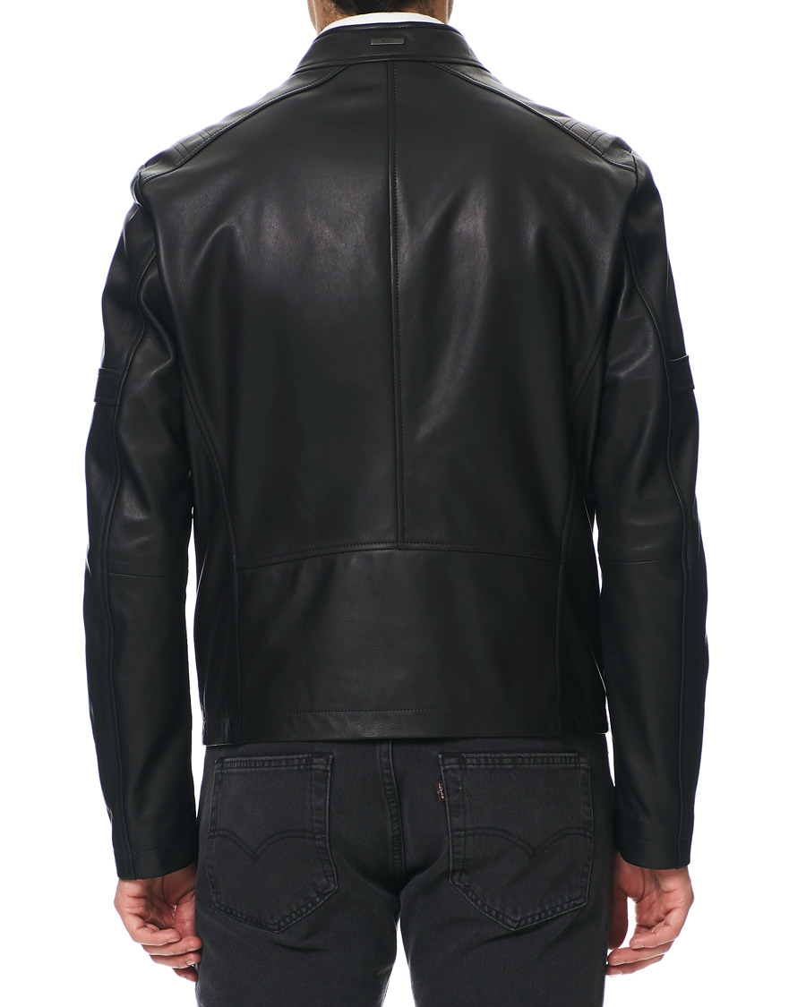 Herren | Jacken | BOSS BLACK | BOSS Nidan Leather Jacket Black