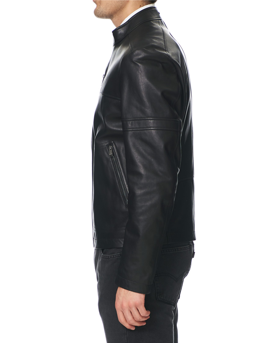 Herren | Jacken | BOSS BLACK | BOSS Nidan Leather Jacket Black