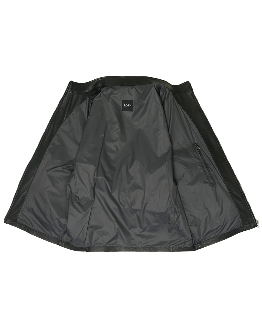 Herren | Jacken | BOSS BLACK | BOSS Nidan Leather Jacket Black
