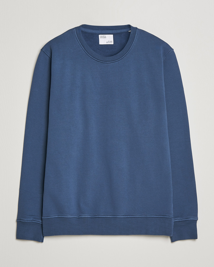 Herren | Pullover | Colorful Standard | Classic Organic Crew Neck Sweat Petrol Blue