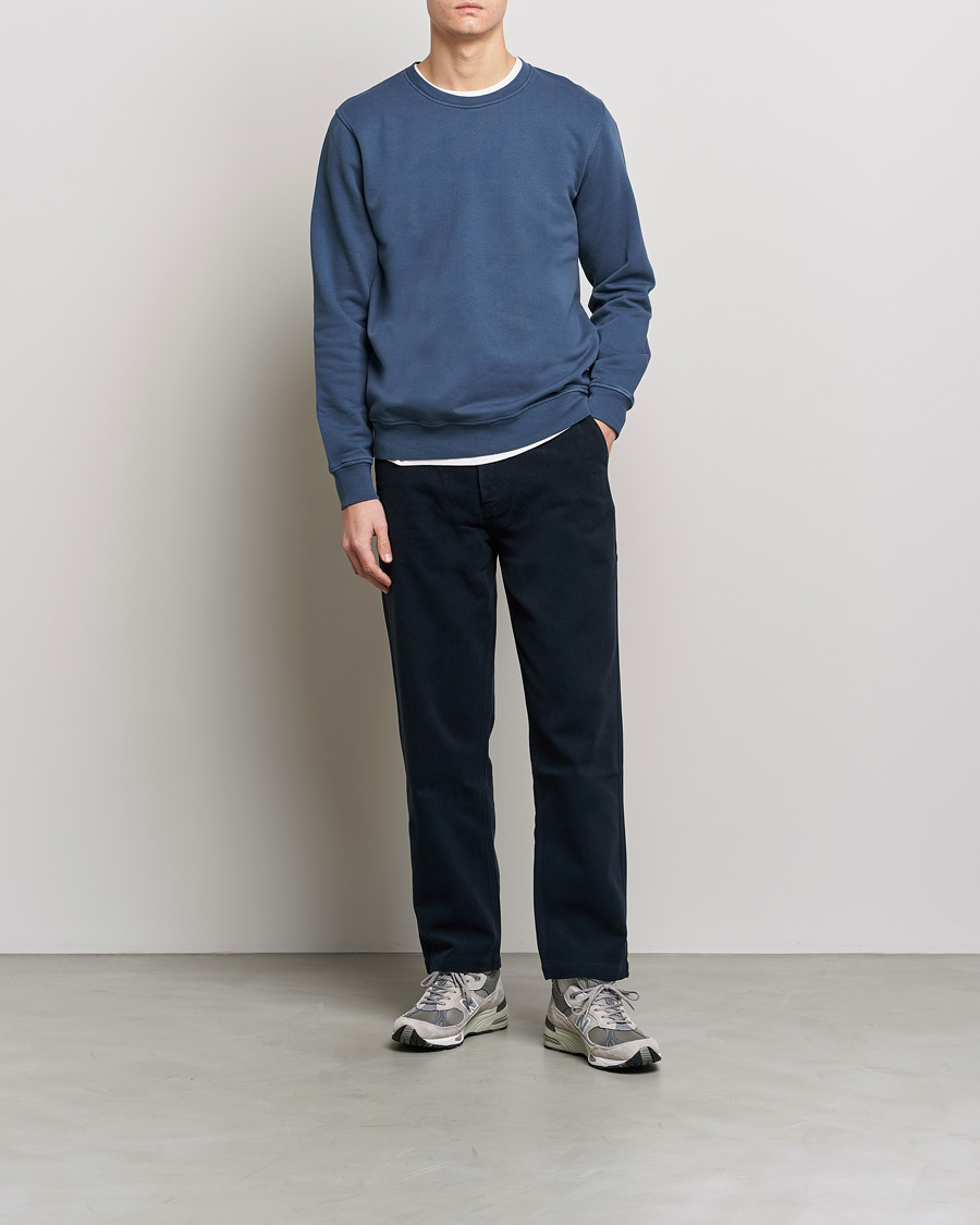 Herren | Pullover | Colorful Standard | Classic Organic Crew Neck Sweat Petrol Blue