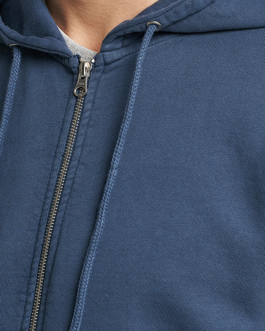 Herren | Pullover | Colorful Standard | Classic Organic Full Zip Hood Petrol Blue