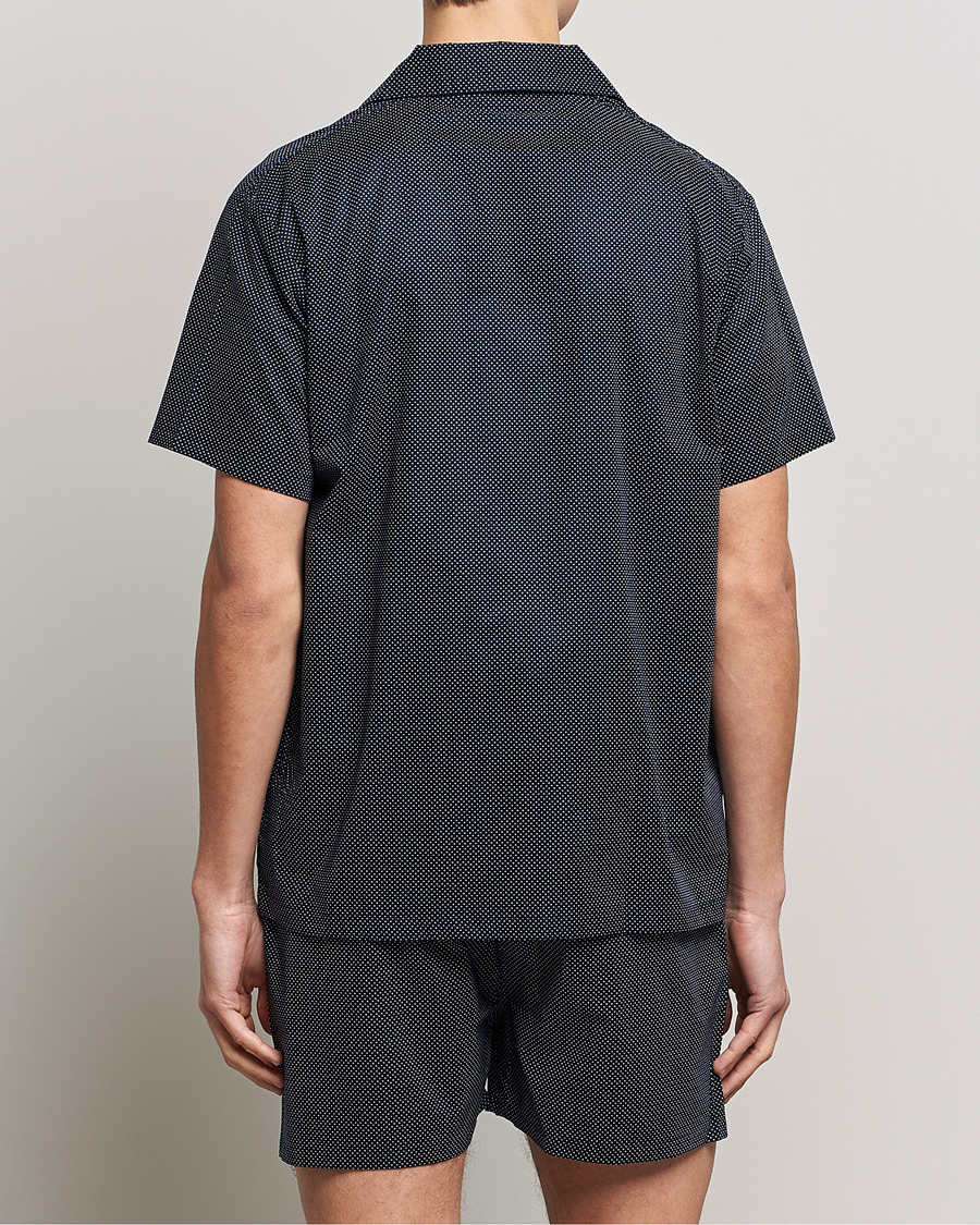 Herren | Schlafanzüge & Bademäntel | Derek Rose | Shortie Printed Cotton Pyjama Set Navy