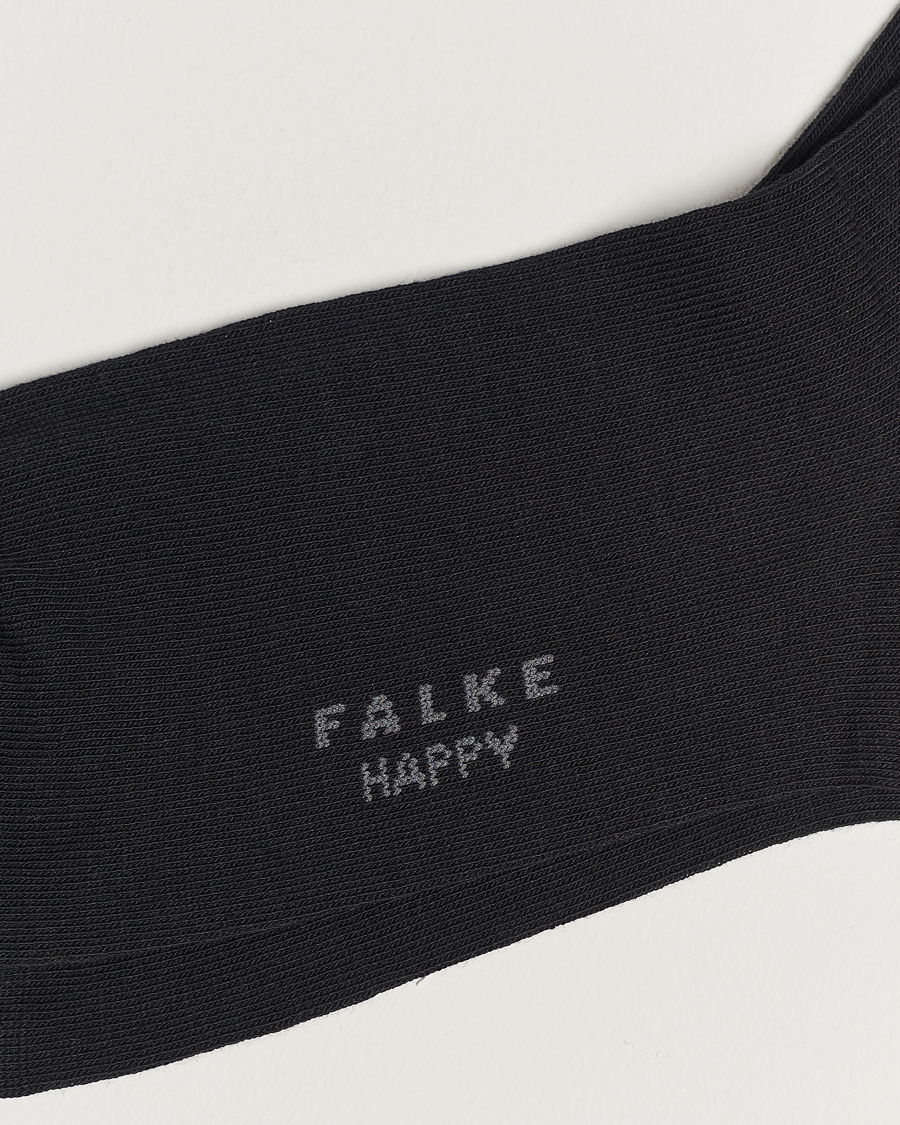 Herren | Falke | Falke | Happy 2-Pack Cotton Socks Black